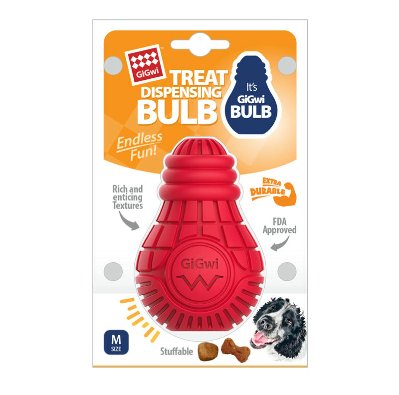 85026 Игрушка для собак Резиновая лампочка 10 см, серия BULB RUBBER, GiGwi