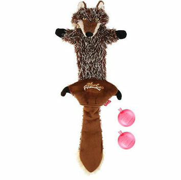 75325 Игрушка для собак Шкурка волка со сменными пищалками 37см, серия PLUSH FRIENDZ