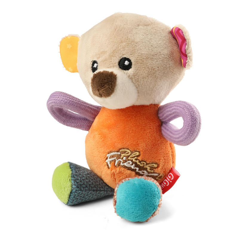 75350 Игрушка для собак Мишка с пищалкой 16см, серия PLUSH FRIENDZ