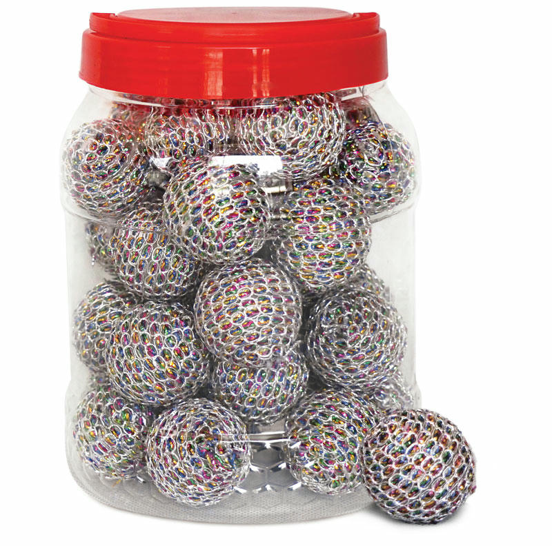 Игрушка для кошек "Мяч калейдоскоп", d40мм (банка 36шт.), Triol