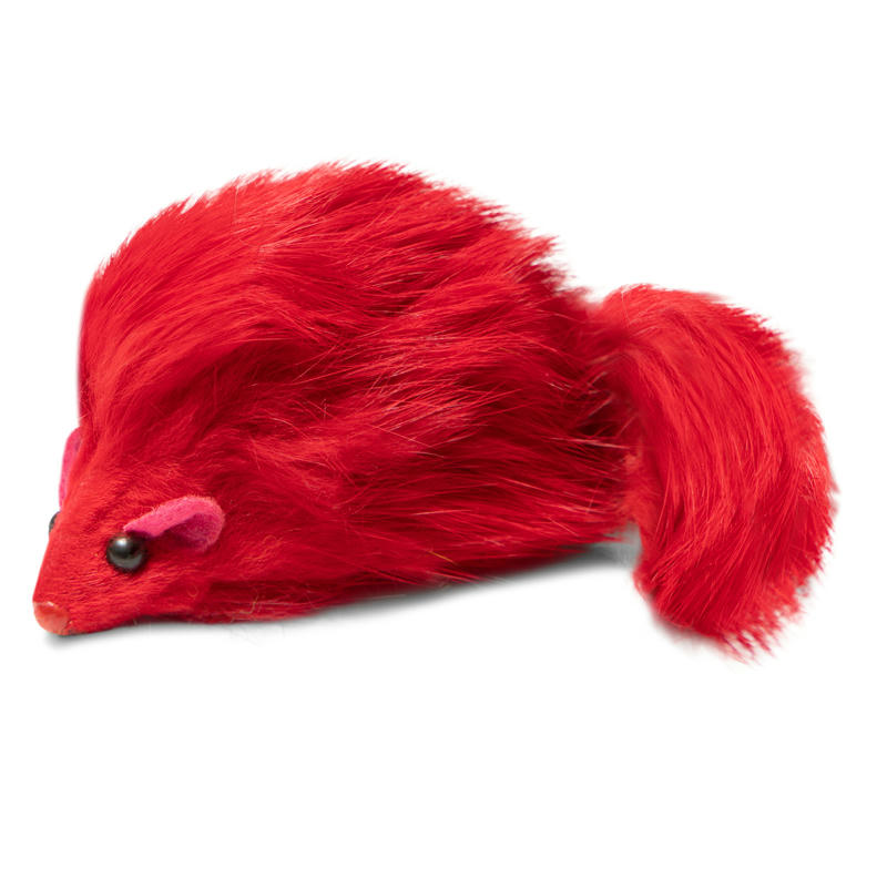 Игрушка для кошек "Мышка цветная", 60-65мм (уп.3шт.), Triol