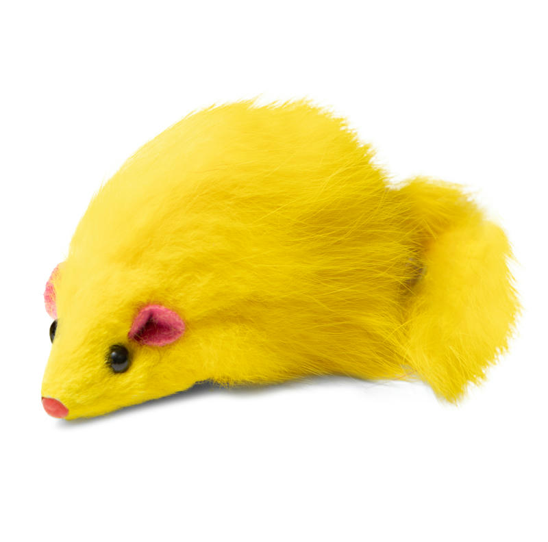 Игрушка для кошек "Мышка цветная", 60-65мм (уп.3шт.), Triol