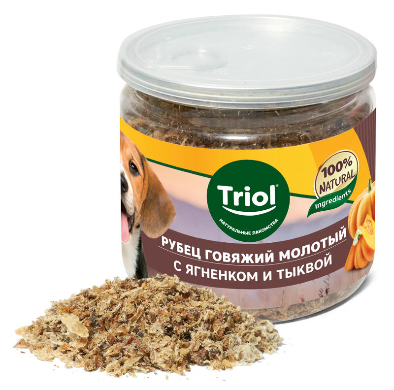 Аппетитная "приправа" из говяжьего рубца с ягненком и тыквой, 100г, Triol