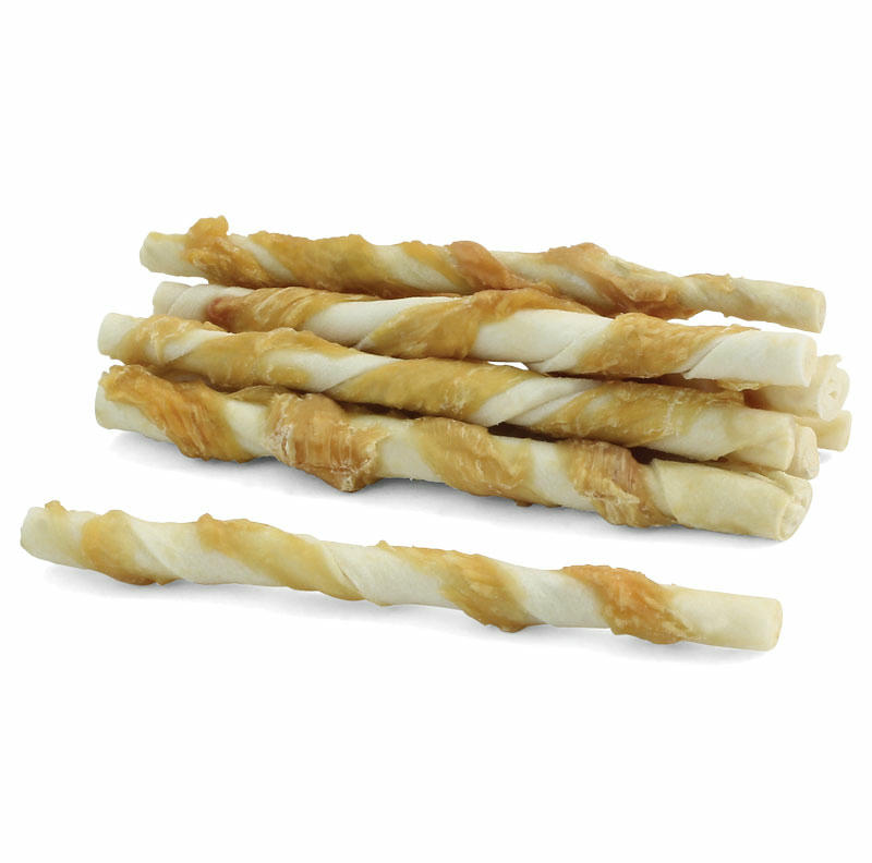 Крученые палочки с курицей для собак, 340г (банка), Triol