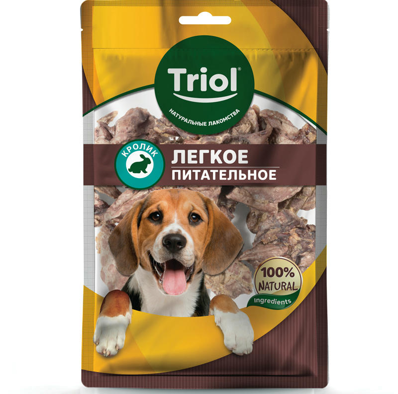 Легкое кроличье питательное для собак, 40г, Triol