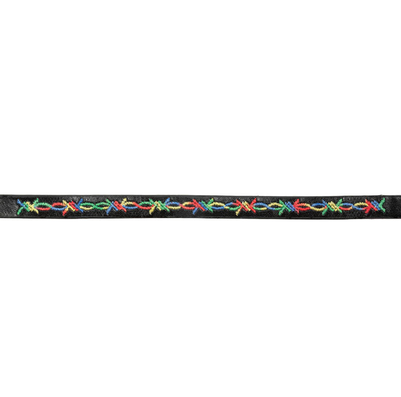 Ошейник из искусственной кожи "Этно" XS, черный 10*310мм, Triol