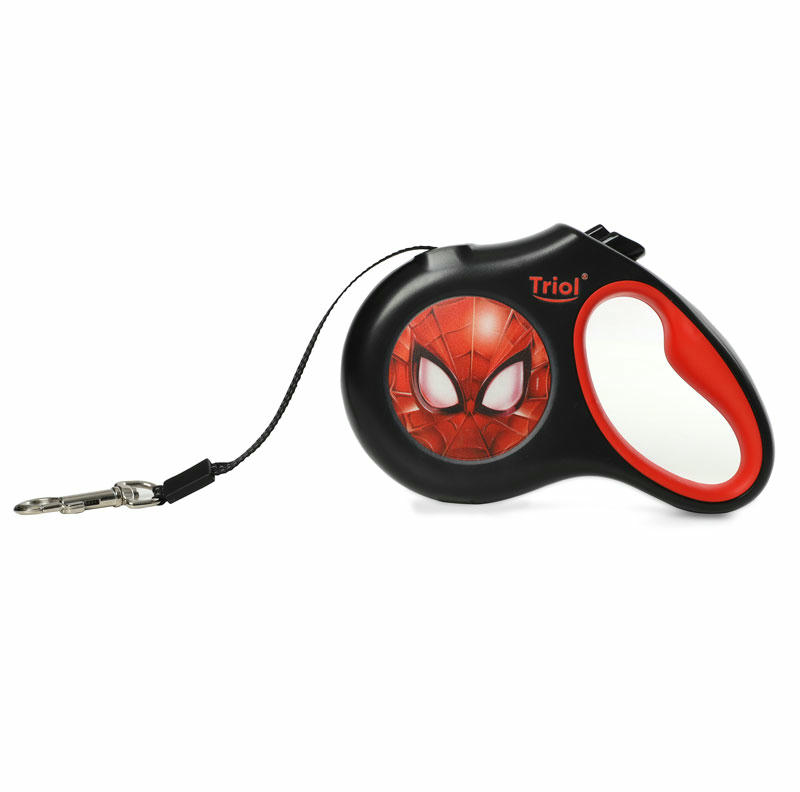 Поводок-рулетка для собак Marvel Человек-паук M, 5м до 20кг, лента, Triol-Disney