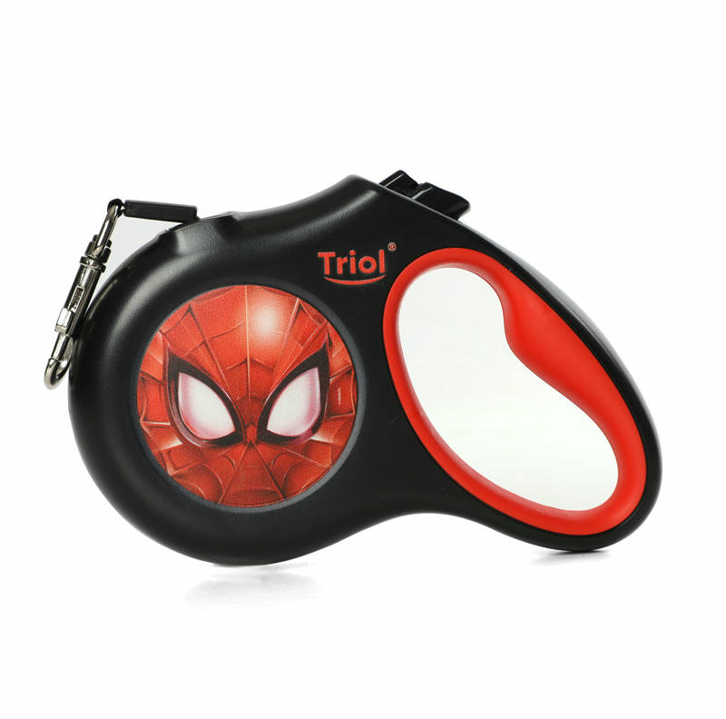 Поводок-рулетка для собак Marvel Человек-паук M, 5м до 20кг, лента, Triol-Disney
