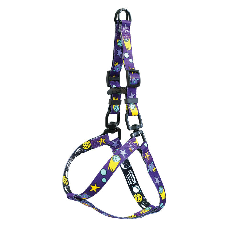 Шлейка двусторонняя нейлоновая "Космос" XS, 10*280-400мм, серия BE TRENDY, Triol
