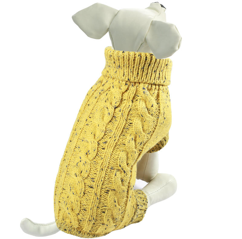 Свитер "Косички" XL, горчичный, размер 40см, Triol